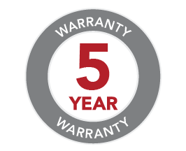 5 Year Warranty Icon