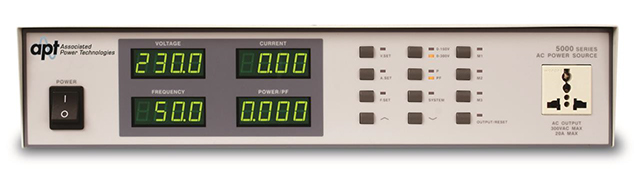 Figure 2: APT Model 5005 Manual AC Power Source Figure 2: APT Model 5005 Manual AC Power Source